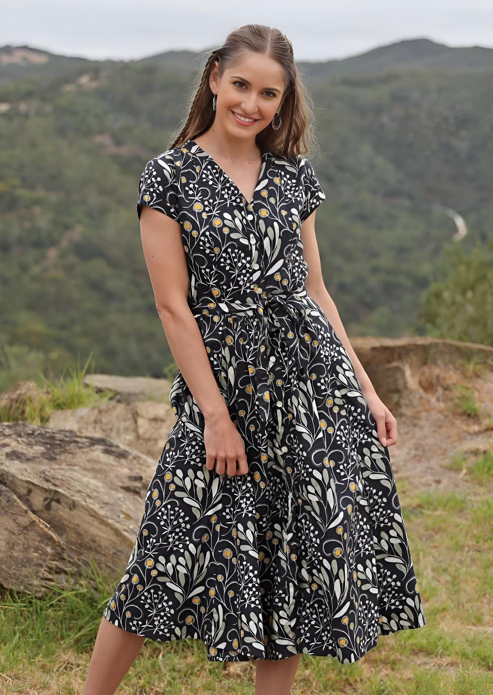 Vivien Dress Wattle