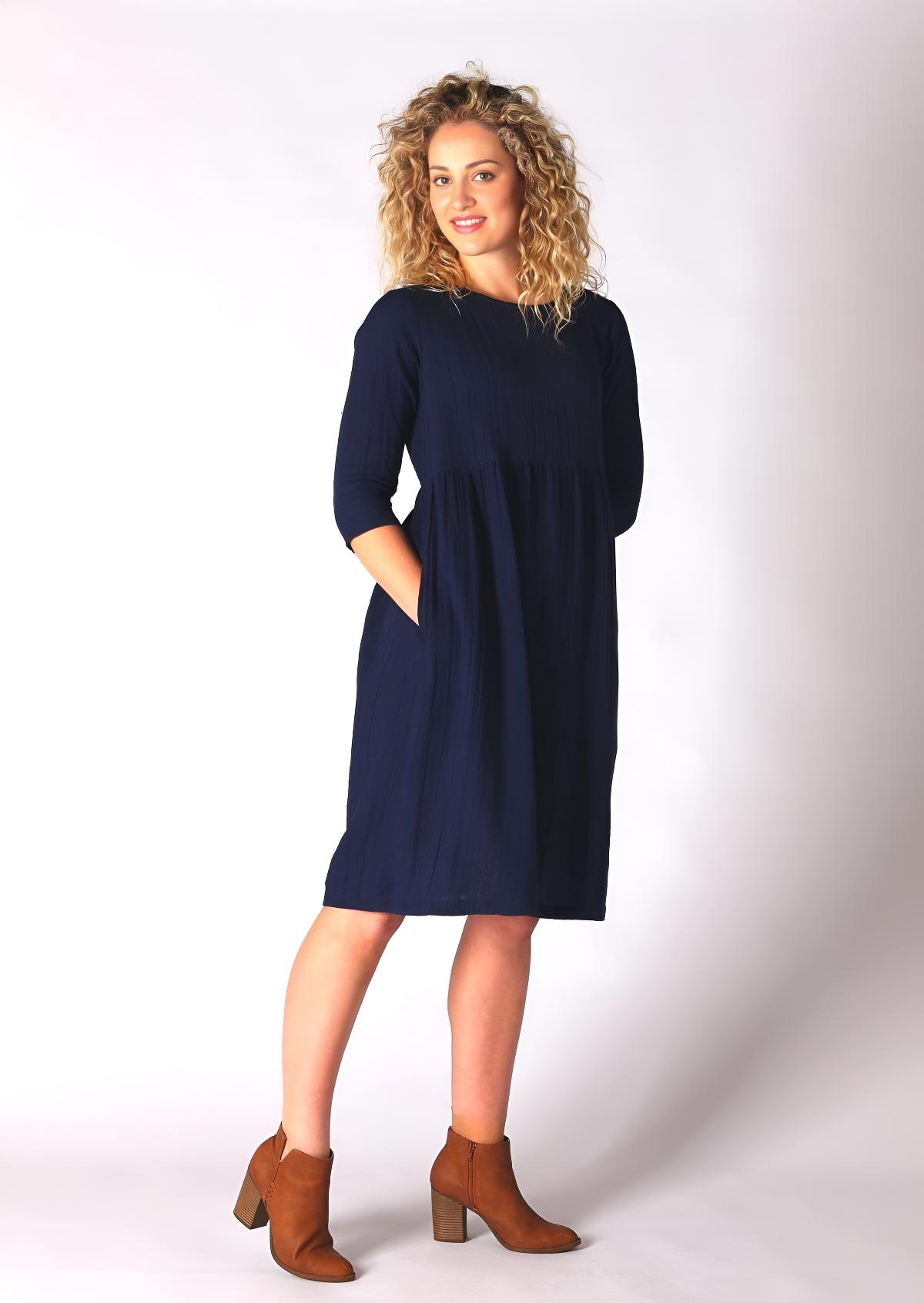 Zoey Dress Navy