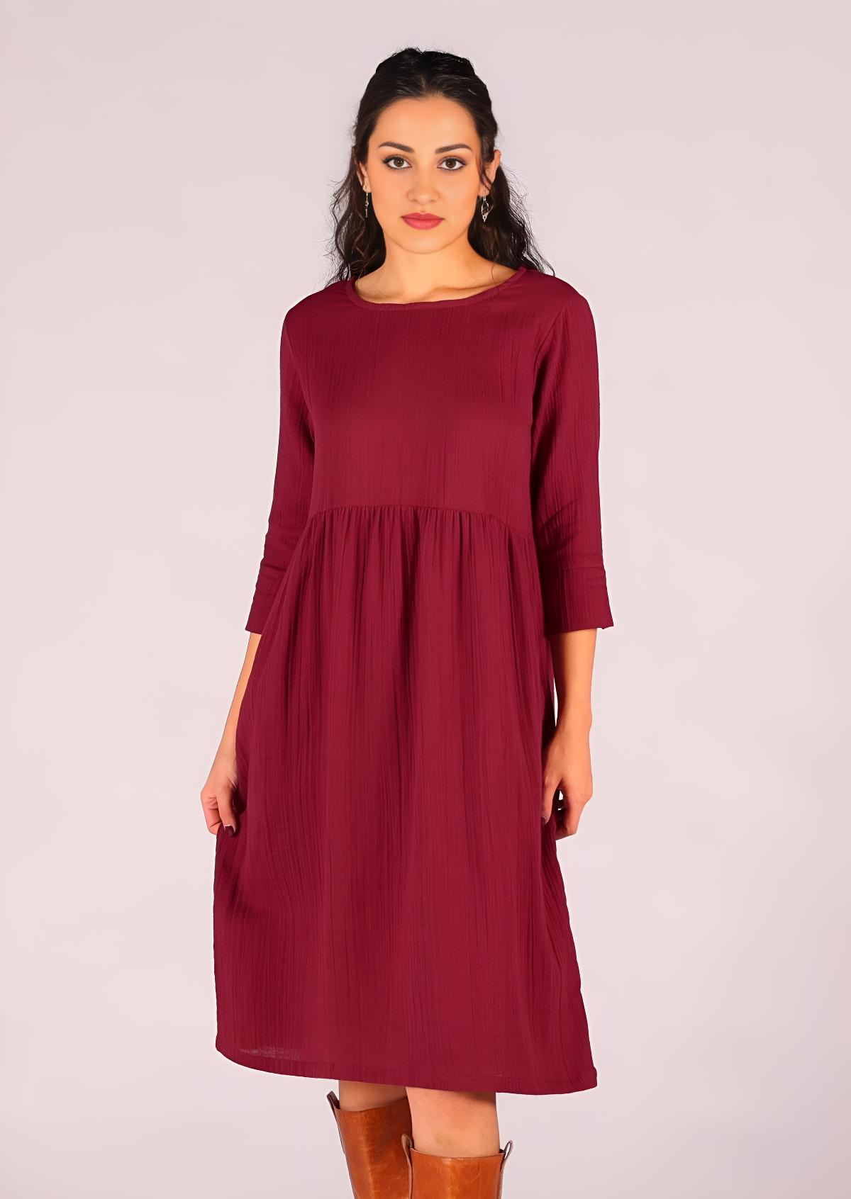 Zoey Dress Tibetan Red