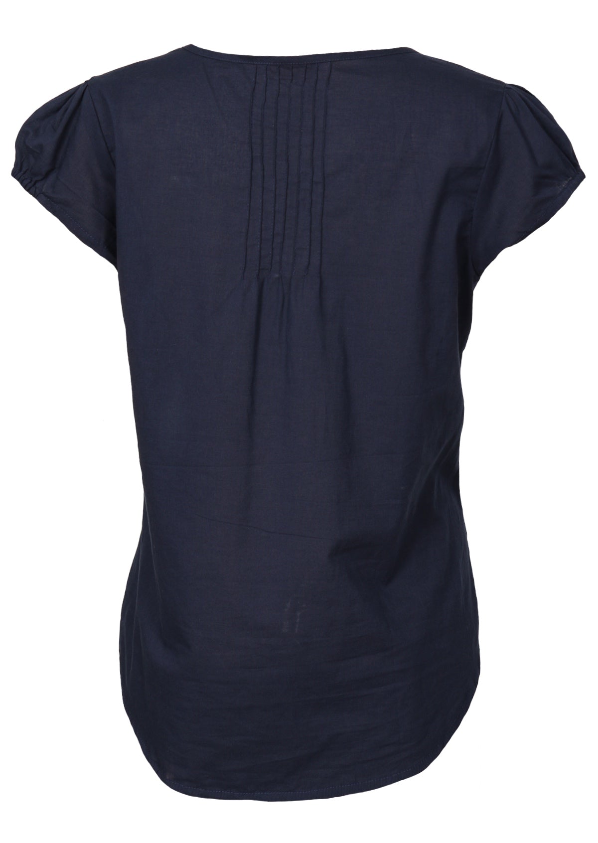 back view pleated detail front and back of top