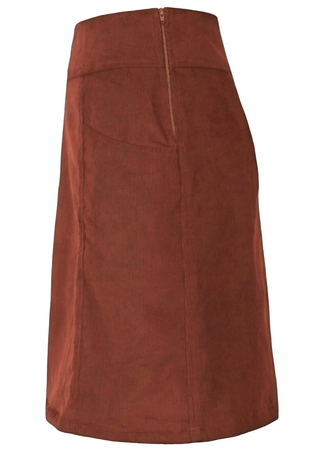 Aalia Skirt Corduroy Burnt Henna