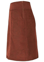 Aalia Skirt Corduroy Burnt Henna