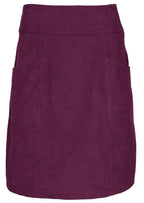 Aalia Skirt Corduroy Plum