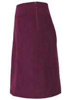 Aalia Skirt Corduroy Plum