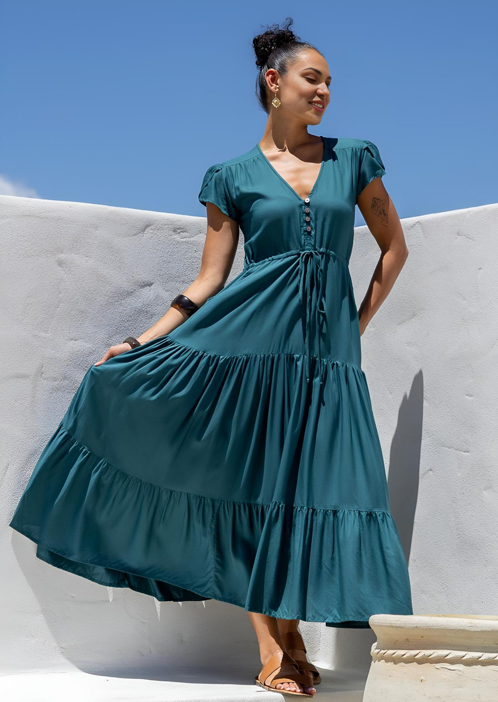 Acacia Maxi Dress Spruced Up