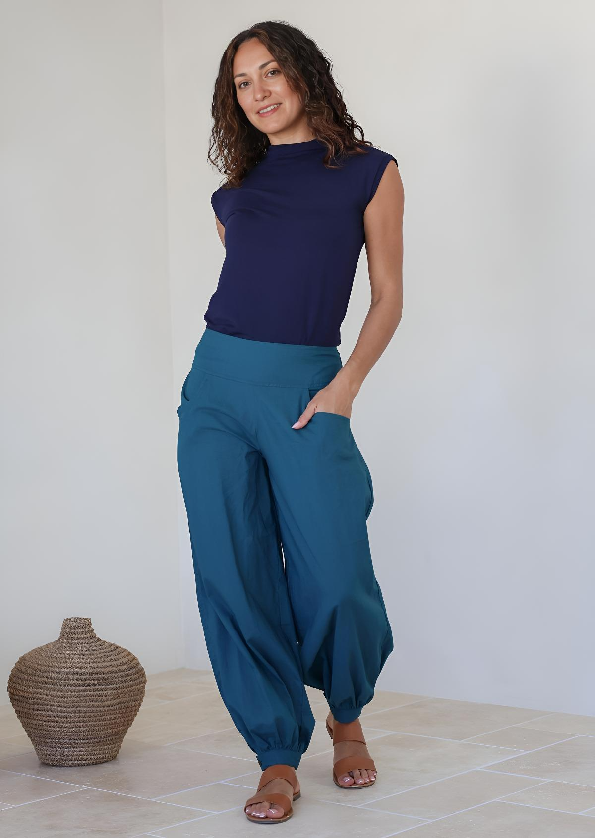 Acapulco Pants Deep Lagoon