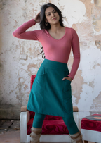 Aalia Skirt Corduroy Teal