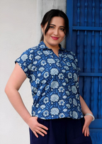 Aria Top Blue Meadow