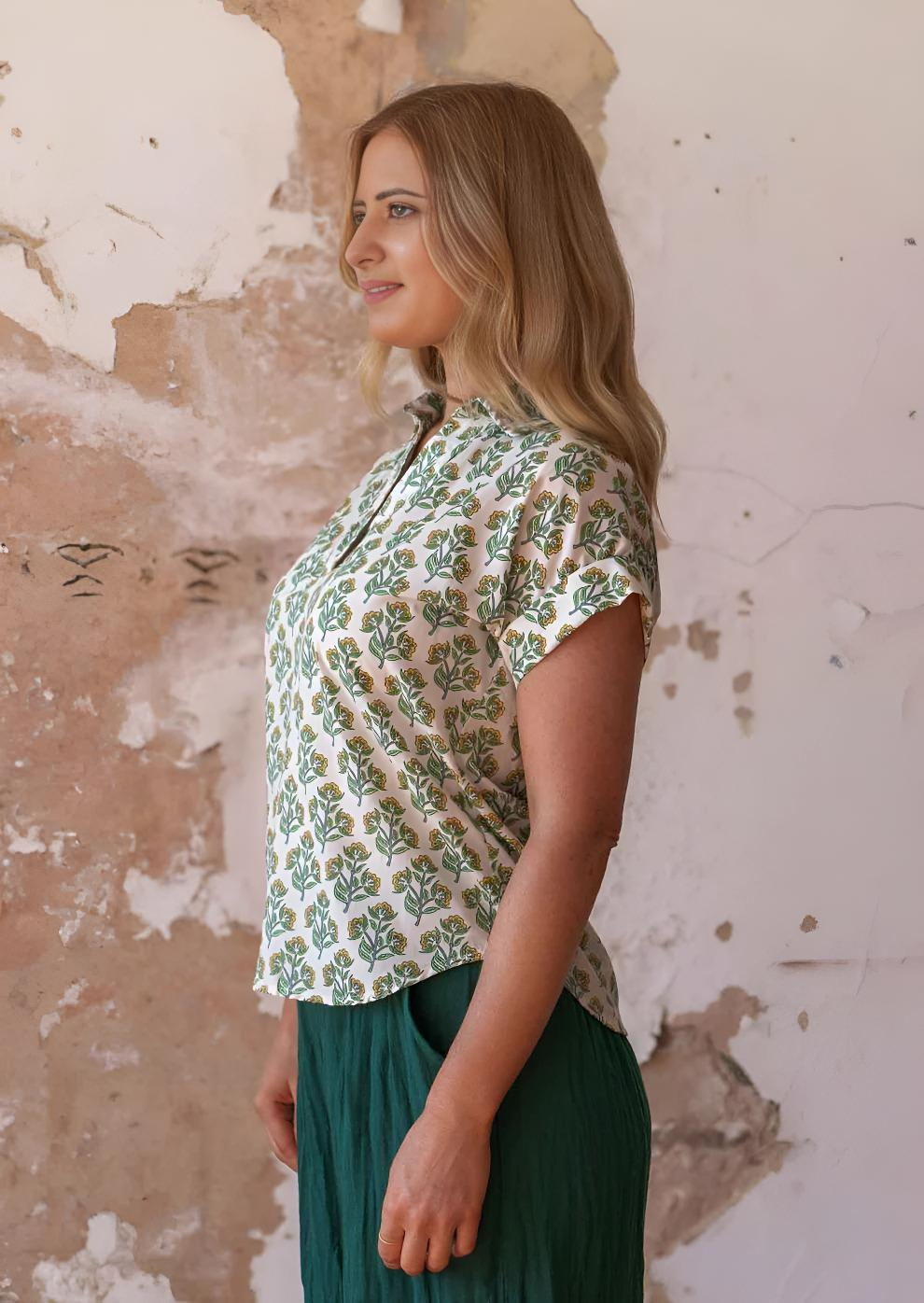 Aria Top Buttercup