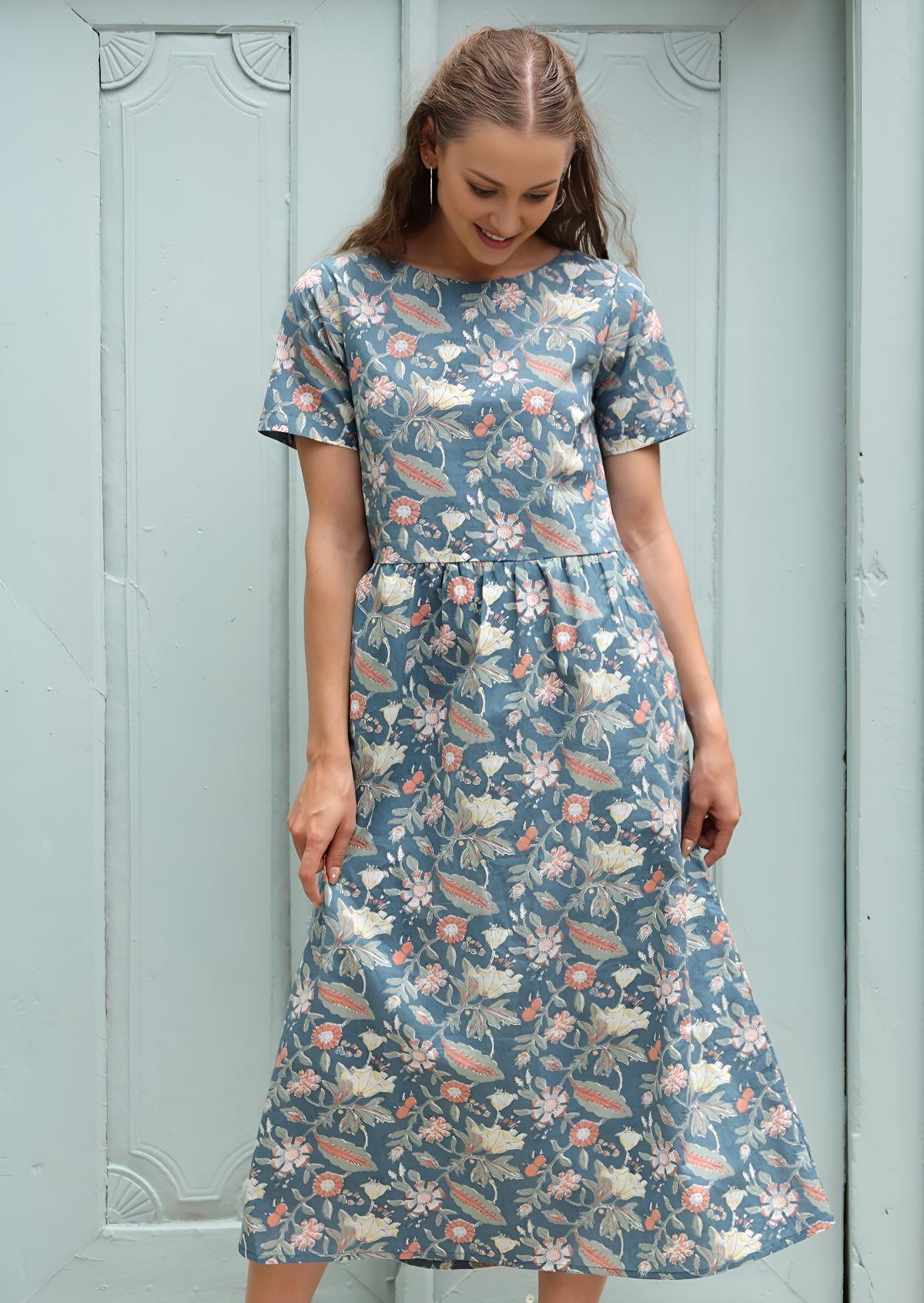 August Dress Poppy