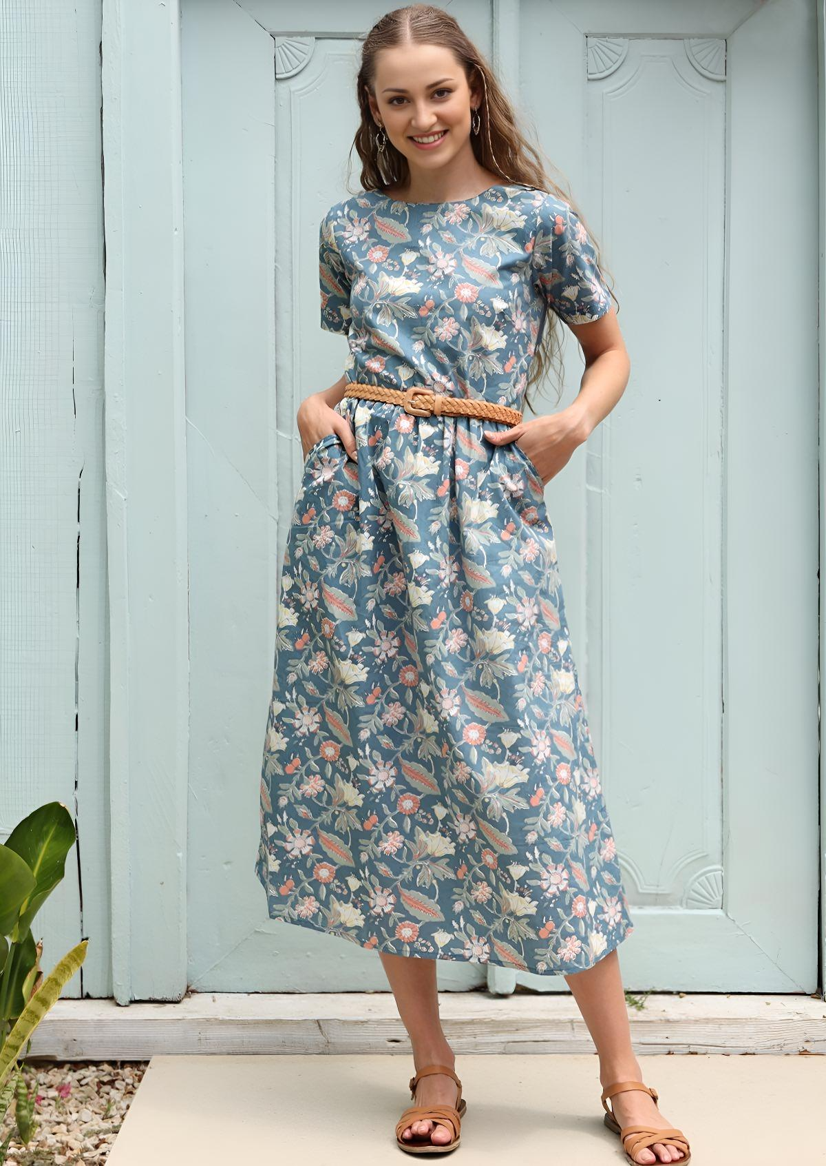 August Dress Poppy