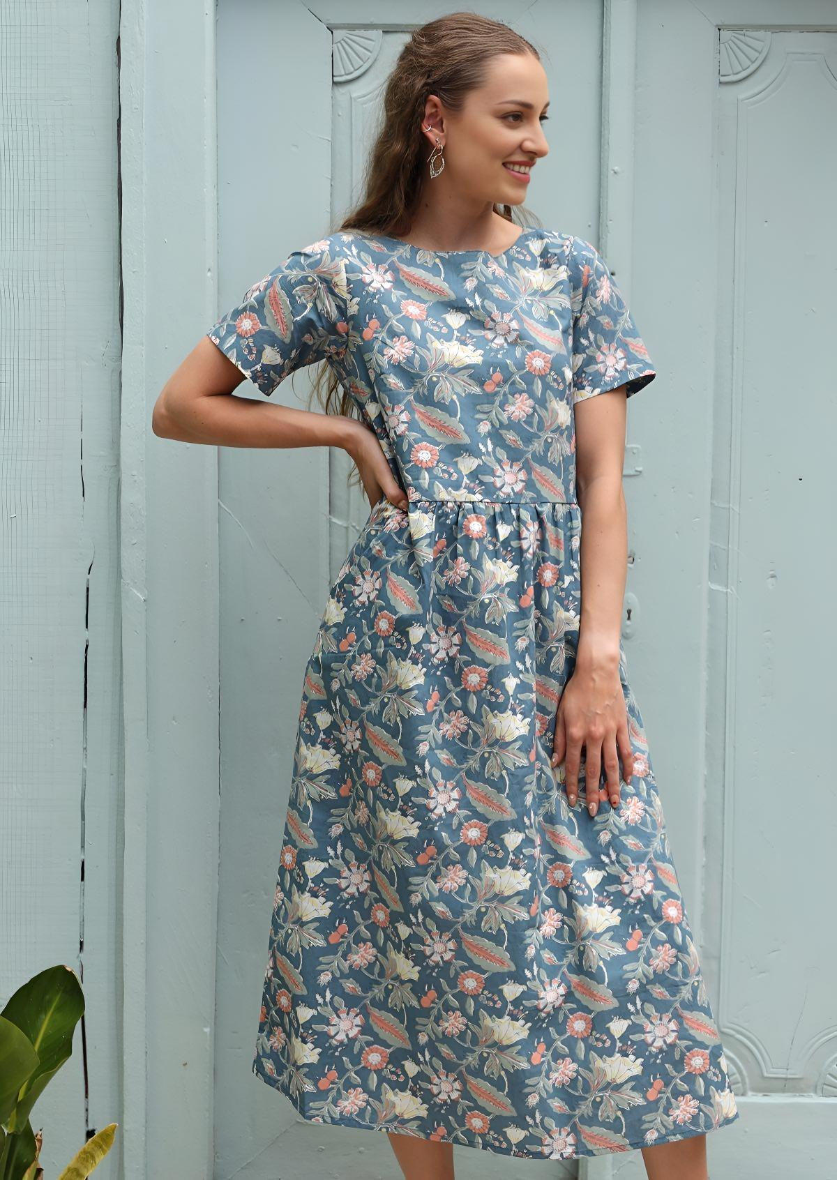 August Dress Poppy