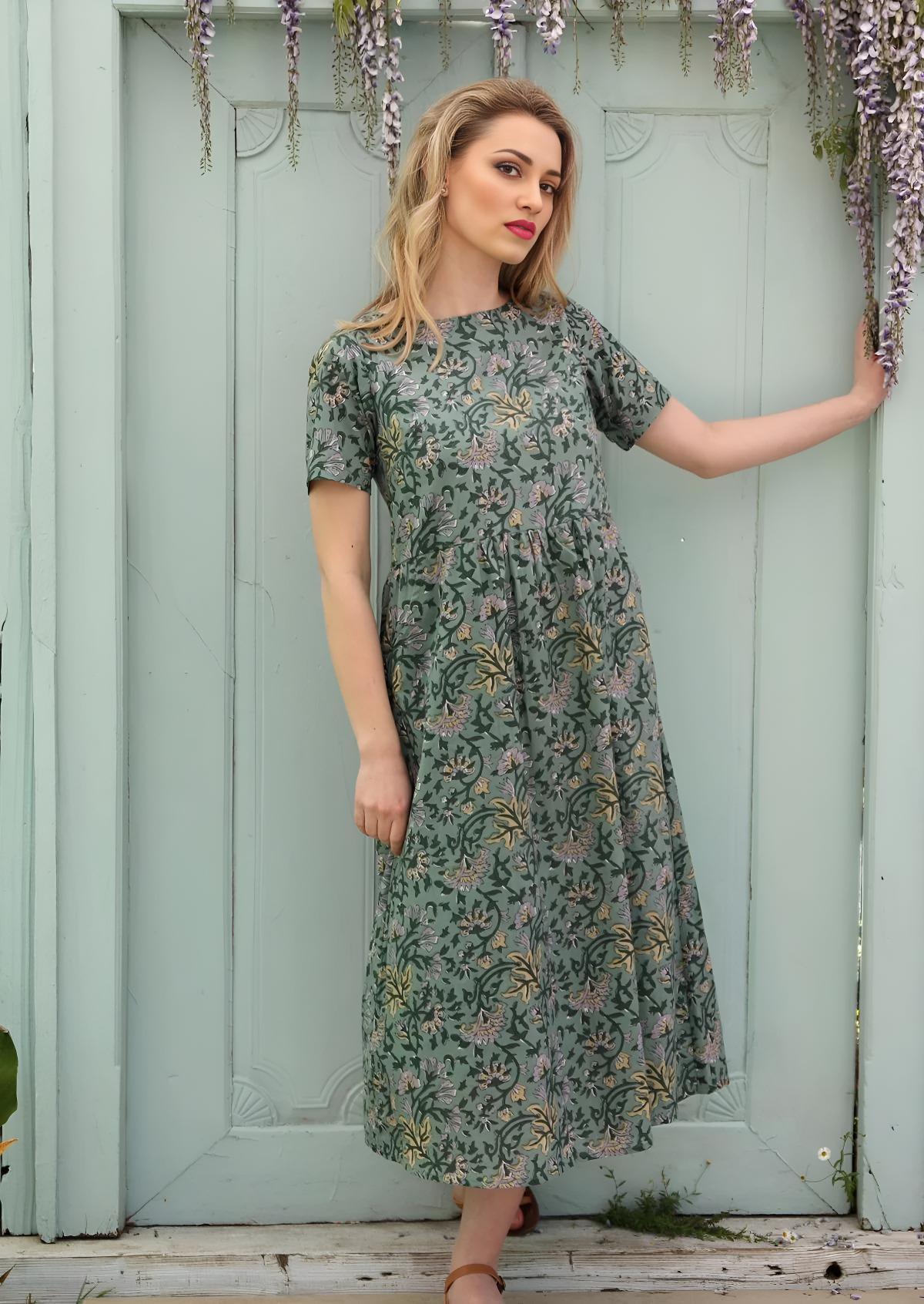 August Dress Sage