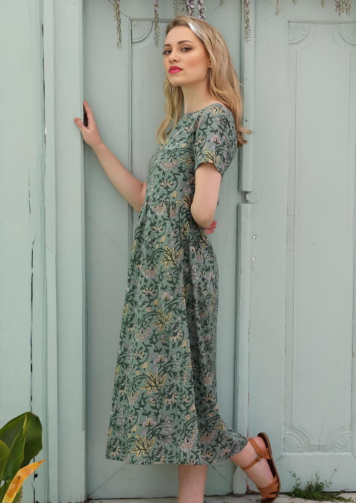 August Dress Sage