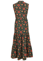 Boho Tiered Maxi Dress Vanya Green