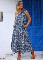 Boho Tiered Maxi Dress Dahlia