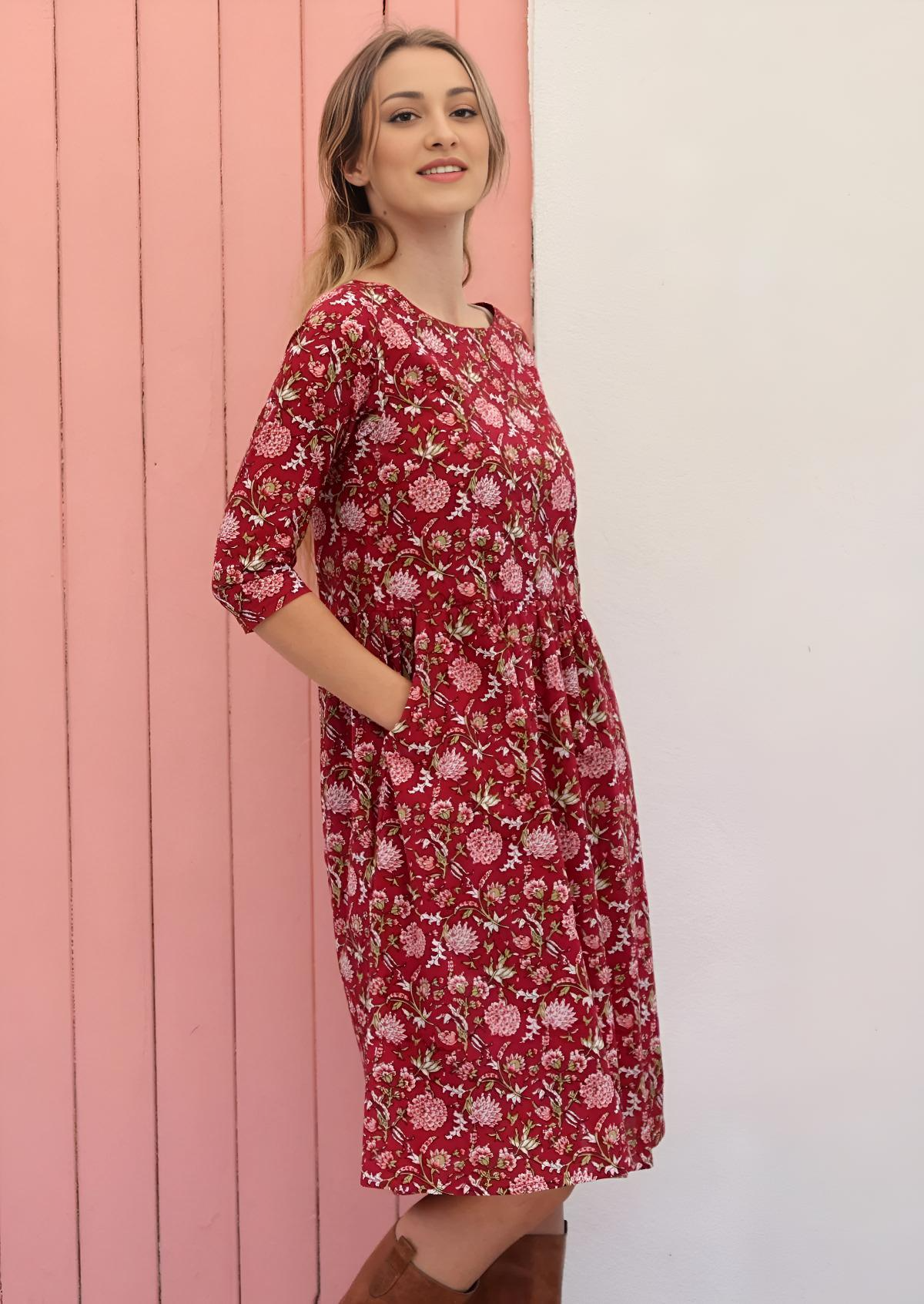 Briar Dress Cranberry