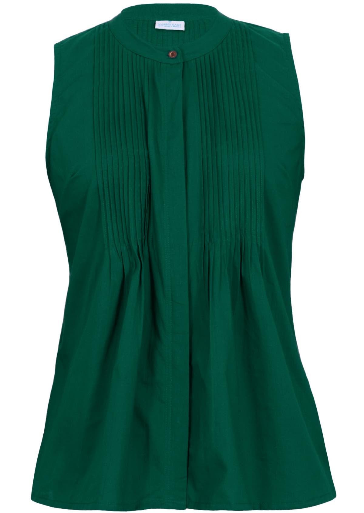 Camille Top Hunter Green
