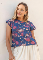 Chloe Top Moon Flower