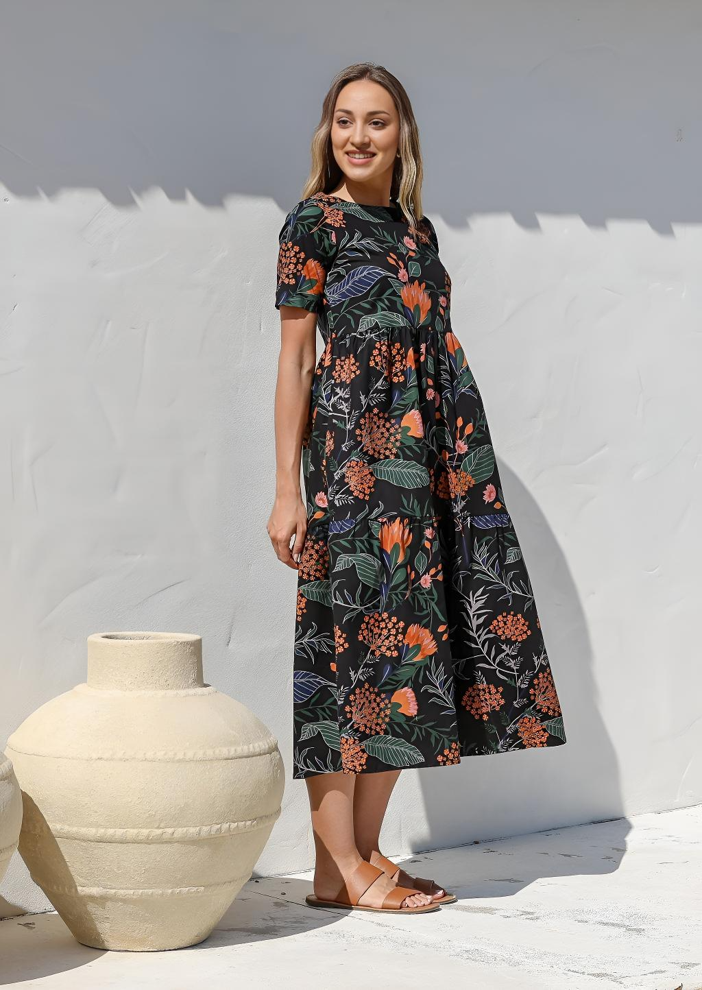 Claudia Dress Queen Protea