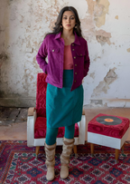 Corduroy Jacket Plum
