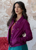 Corduroy Jacket Plum