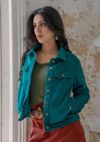 Corduroy Jacket Teal