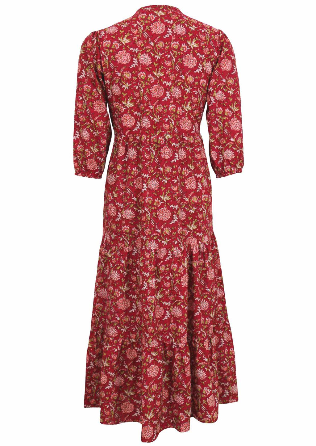 Tiered Maxi Dress Cranberry