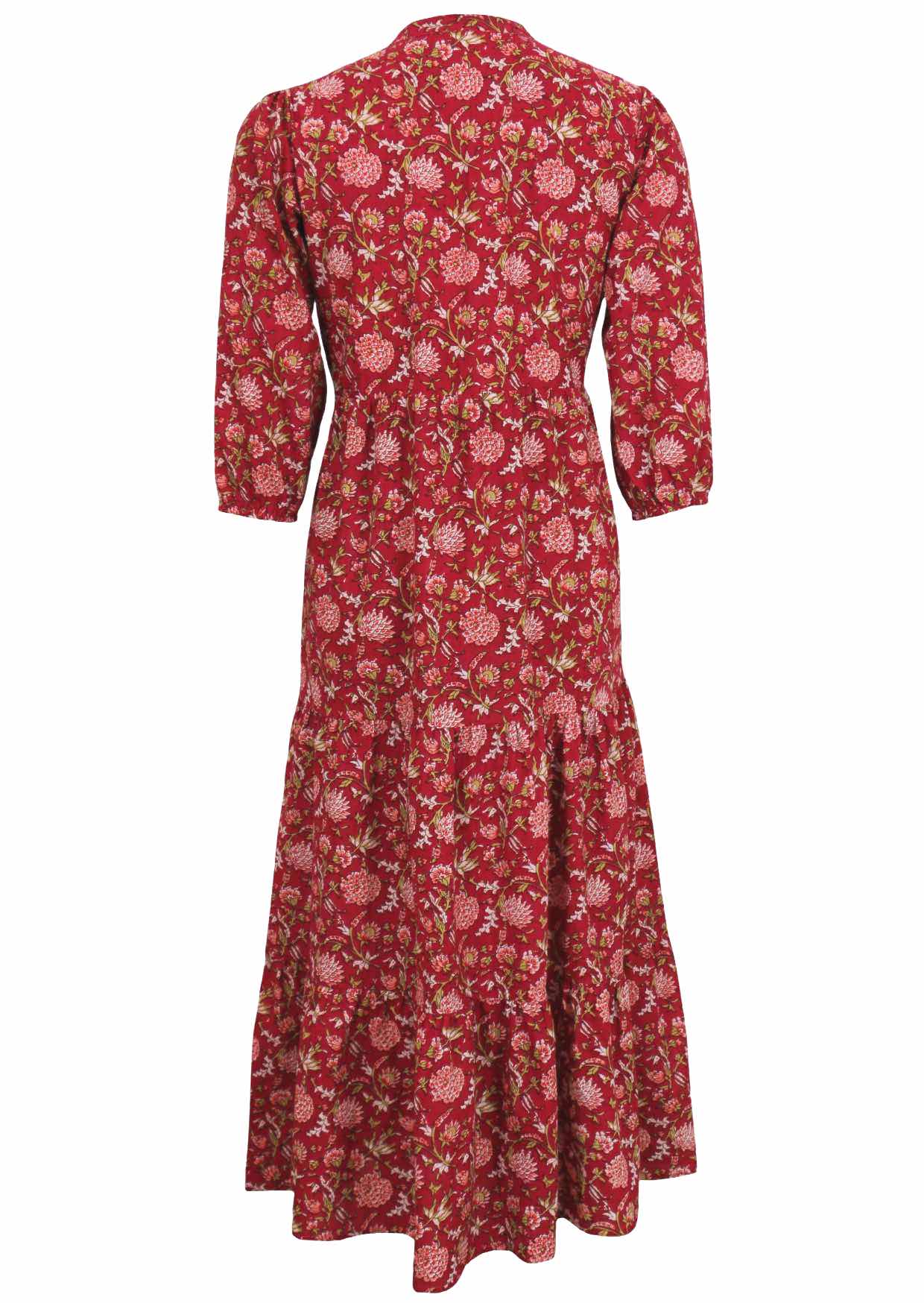 Tiered Maxi Dress Cranberry
