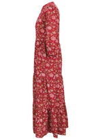 Tiered Maxi Dress Cranberry