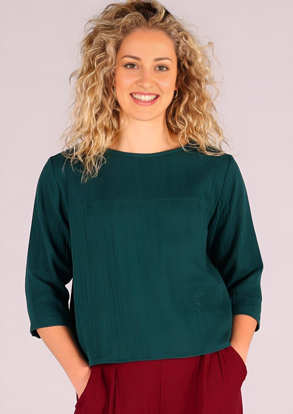 Demi Top Teal