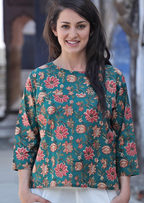 Demi Top Vanya Green