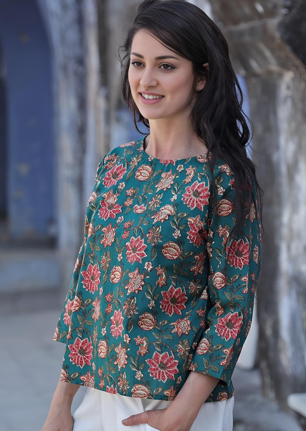 Demi Top Vanya Green
