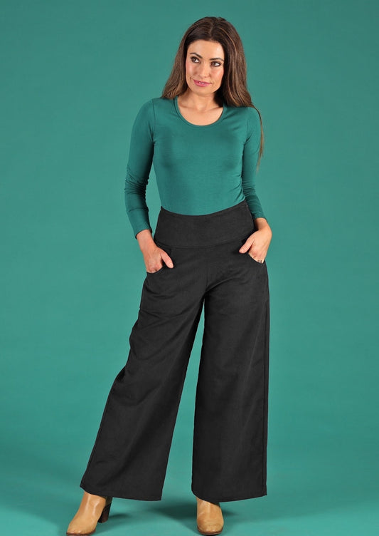 Esta Corduroy Pants Black