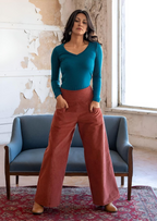 Esta Corduroy Pants Burnt Henna