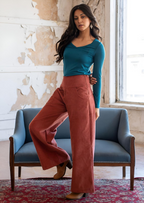 Esta Corduroy Pants Burnt Henna