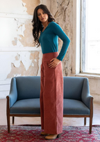 Esta Corduroy Pants Burnt Henna