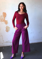 Esta Corduroy Pants Plum