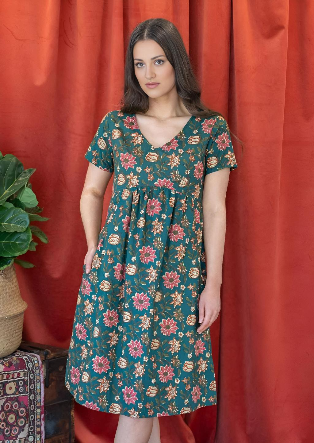 Etta Dress Vanya Green