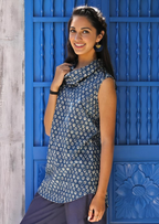 Farrah Top Bluebell