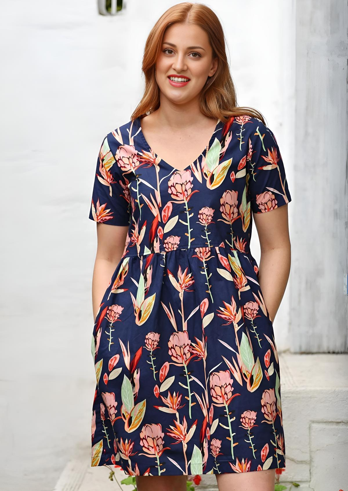 Harlow Dress Bird of Paradise