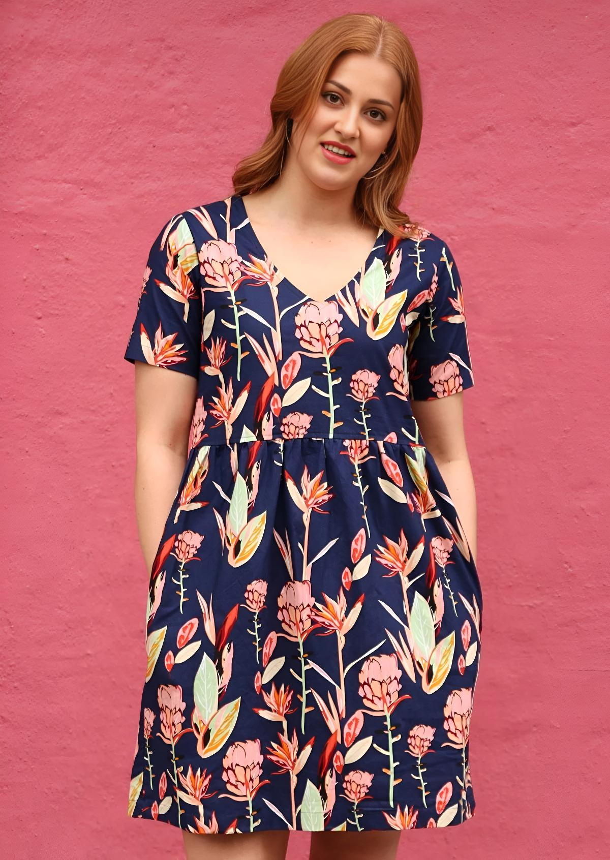 Harlow Dress Bird of Paradise