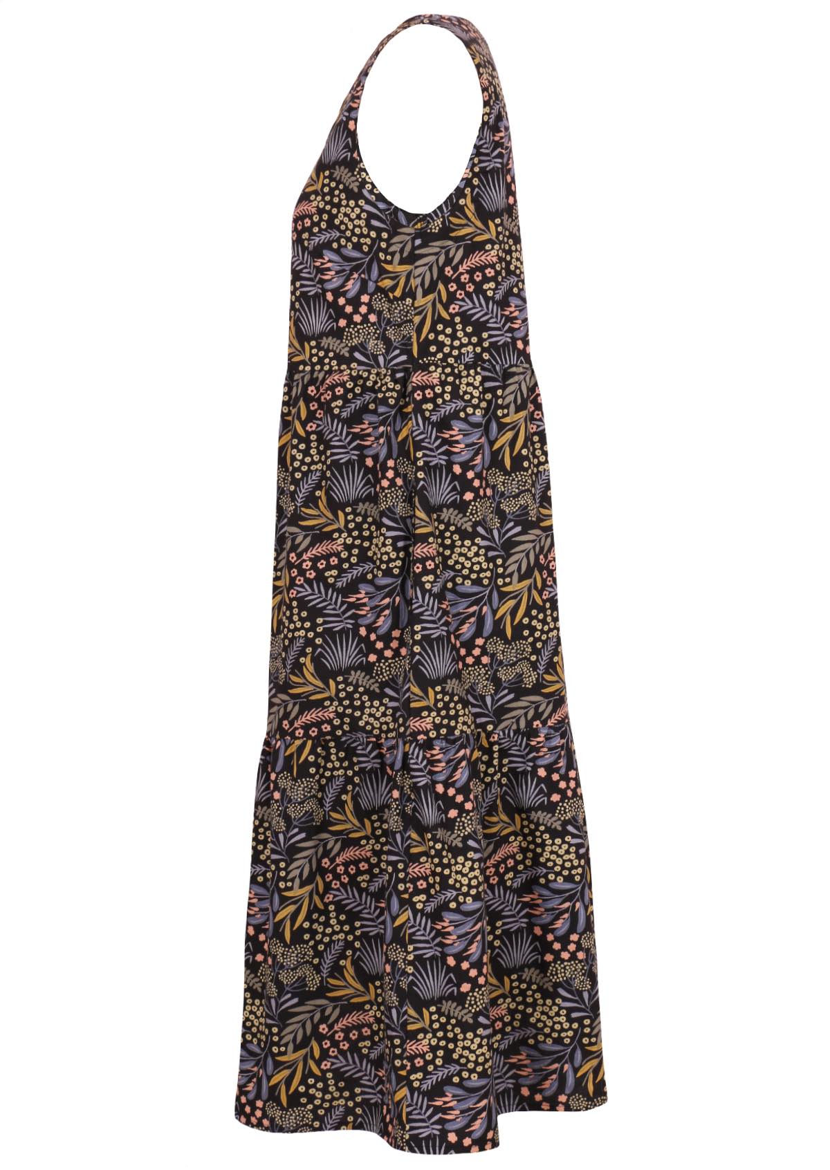 Relaxed fit cotton sleeveless dress with hidden side pockets