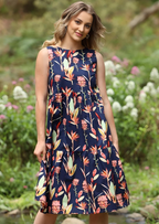 Harper Dress Bird of Paradise