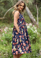 Harper Dress Bird of Paradise