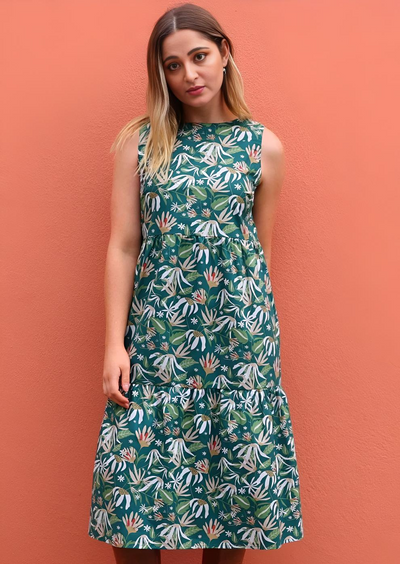 Harper Dress Flannel Flower