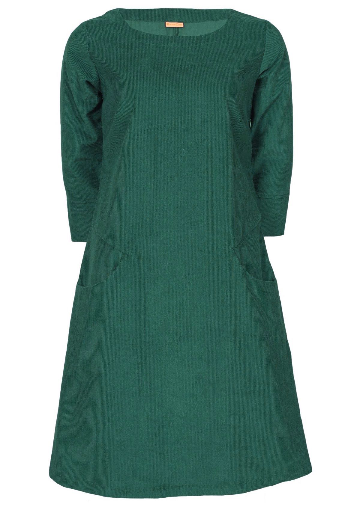 Jamie Dress Corduroy Hunter Green