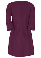 Jamie Dress Corduroy Plum