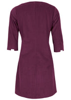 Jamie Dress Corduroy Plum Caspia
