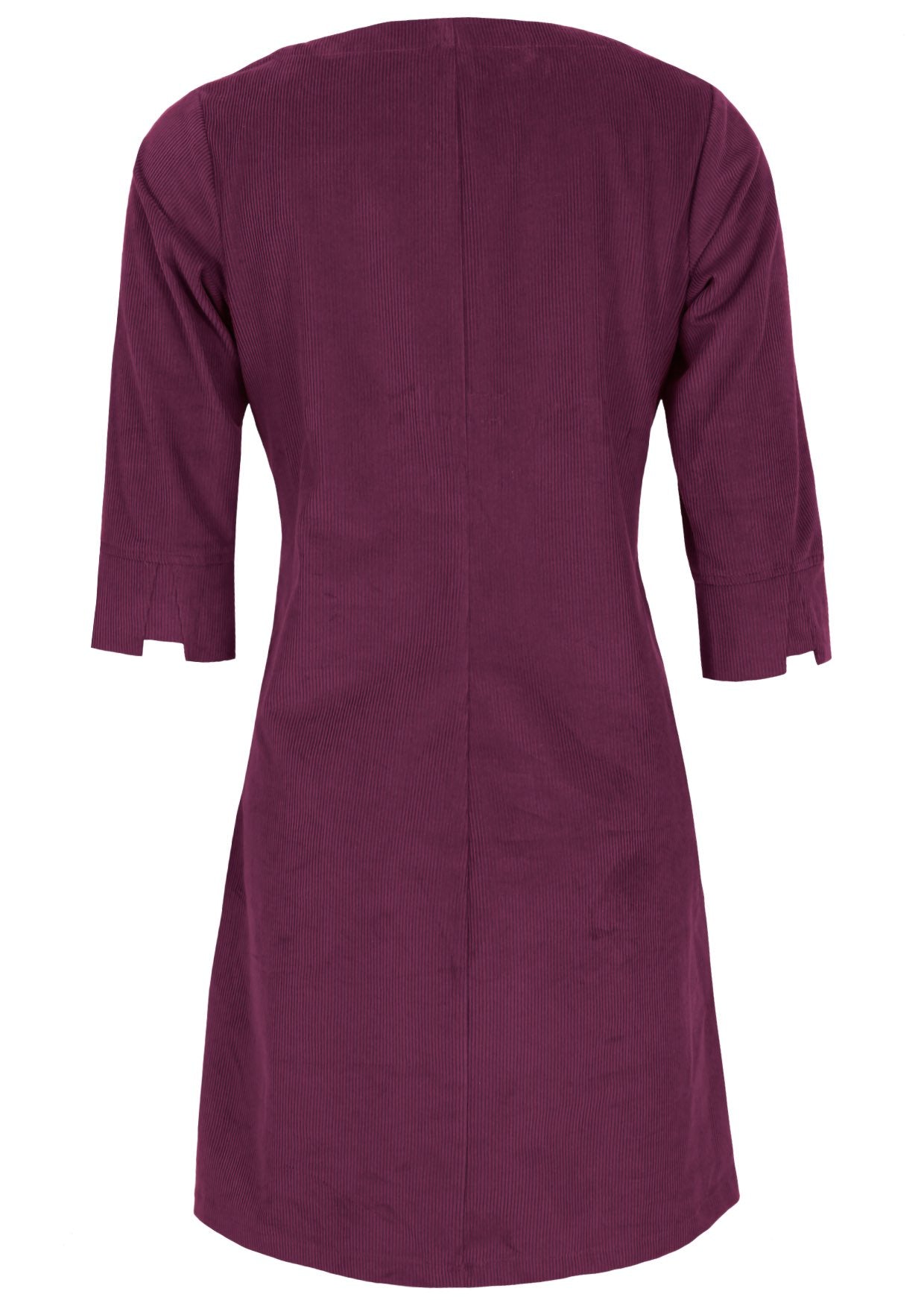 Jamie Dress Corduroy Plum Caspia